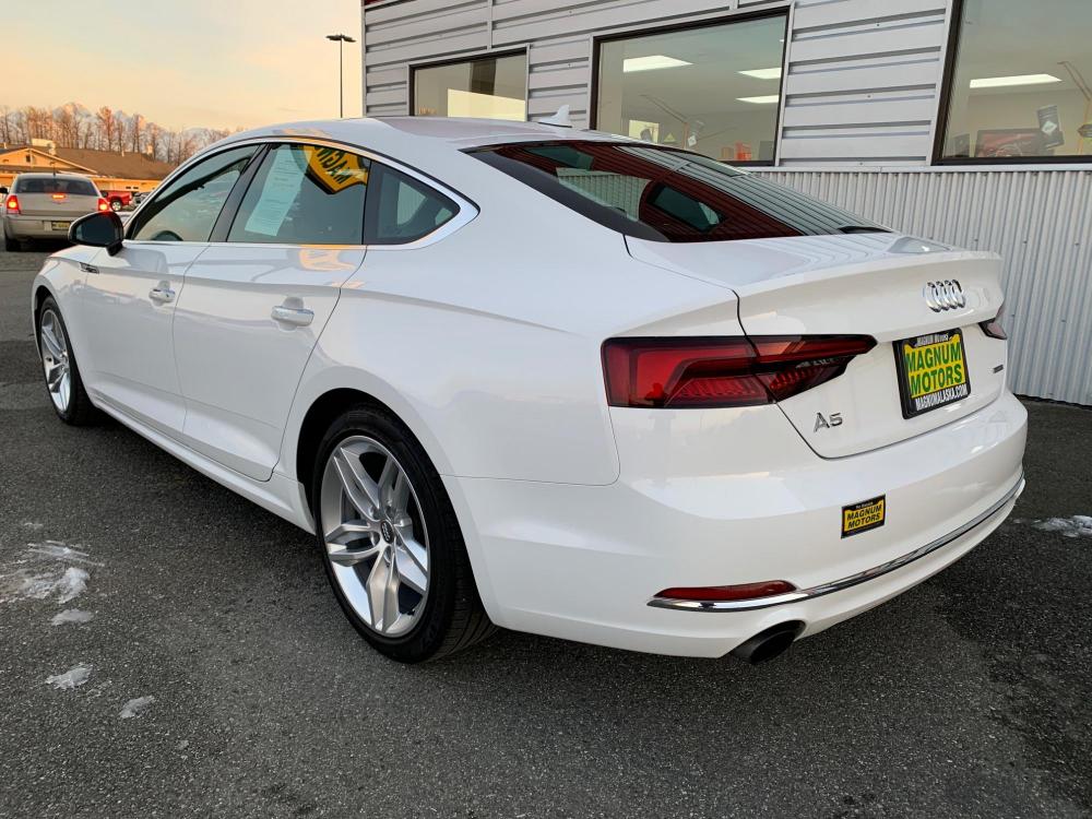 2019 White /Black Audi A5 Premium Sportback quattro (WAUANCF55KA) with an 2.0L L4 DOHC 16V TURBO engine, 7A transmission, located at 44152 Sterling Highway, Soldotna, 99669, (907) 262-5555, 60.484917, -151.062408 - Photo #2