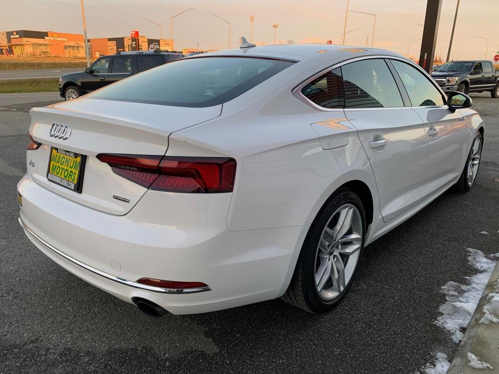 2019 White /Black Audi A5 Premium Sportback quattro (WAUANCF55KA) with an 2.0L L4 DOHC 16V TURBO engine, 7A transmission, located at 44152 Sterling Highway, Soldotna, 99669, (907) 262-5555, 60.484917, -151.062408 - Photo #4