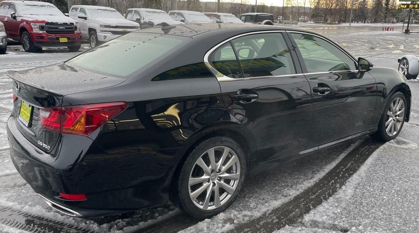 2013 BLACK Lexus GS 350 RWD (JTHBE1BL9D5) with an 3.5L V6 DOHC 24V engine, 6-Speed Automatic transmission, located at 44152 Sterling Highway, Soldotna, 99669, (907) 262-5555, 60.484917, -151.062408 - Photo #3