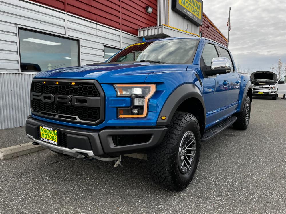 2019 Blue /Black Ford F-150 Raptor SuperCrew 4WD (1FTFW1RG7KF) with an 3.5 V6 engine, 6A transmission, located at 1960 Industrial Drive, Wasilla, 99654, (907) 376-5555, 61.573475, -149.400146 - Photo #13