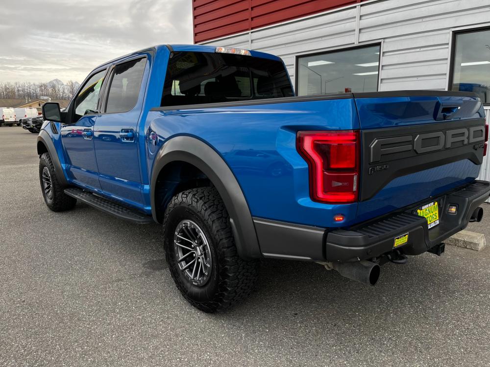2019 Blue /Black Ford F-150 Raptor SuperCrew 4WD (1FTFW1RG7KF) with an 3.5 V6 engine, 6A transmission, located at 1960 Industrial Drive, Wasilla, 99654, (907) 376-5555, 61.573475, -149.400146 - Photo #15