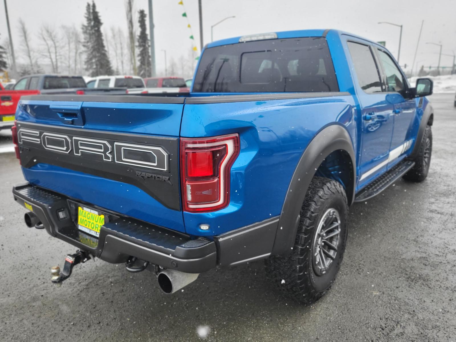 2019 Blue /Black Ford F-150 Raptor SuperCrew 4WD (1FTFW1RG7KF) with an 3.5 V6 engine, 6A transmission, located at 44152 Sterling Highway, Soldotna, 99669, (907) 262-5555, 60.484917, -151.062408 - Photo #6