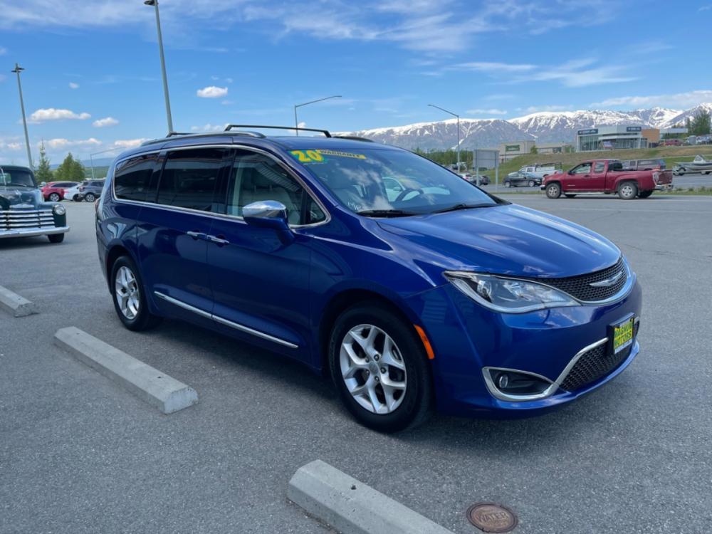 2020 Blue /white Chrysler Pacifica Limited (2C4RC1GGXLR) with an 3.6L V6 DOHC 24V engine, 9A transmission, located at 44152 Sterling Highway, Soldotna, 99669, (907) 262-5555, 60.484917, -151.062408 - Photo #5