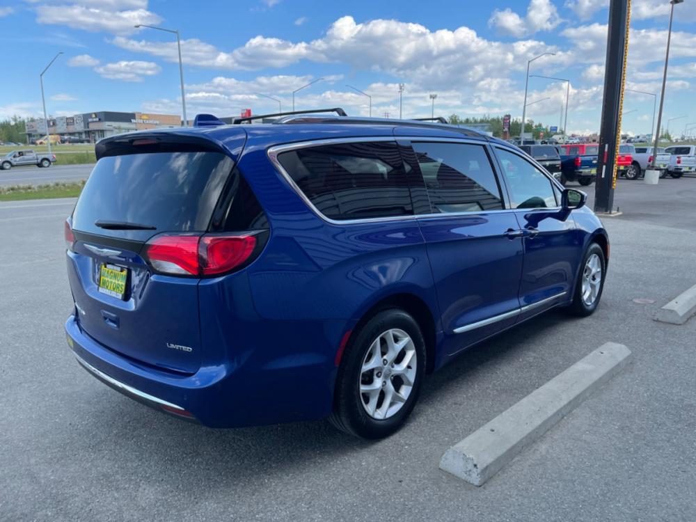 2020 Blue /white Chrysler Pacifica Limited (2C4RC1GGXLR) with an 3.6L V6 DOHC 24V engine, 9A transmission, located at 44152 Sterling Highway, Soldotna, 99669, (907) 262-5555, 60.484917, -151.062408 - Photo #4