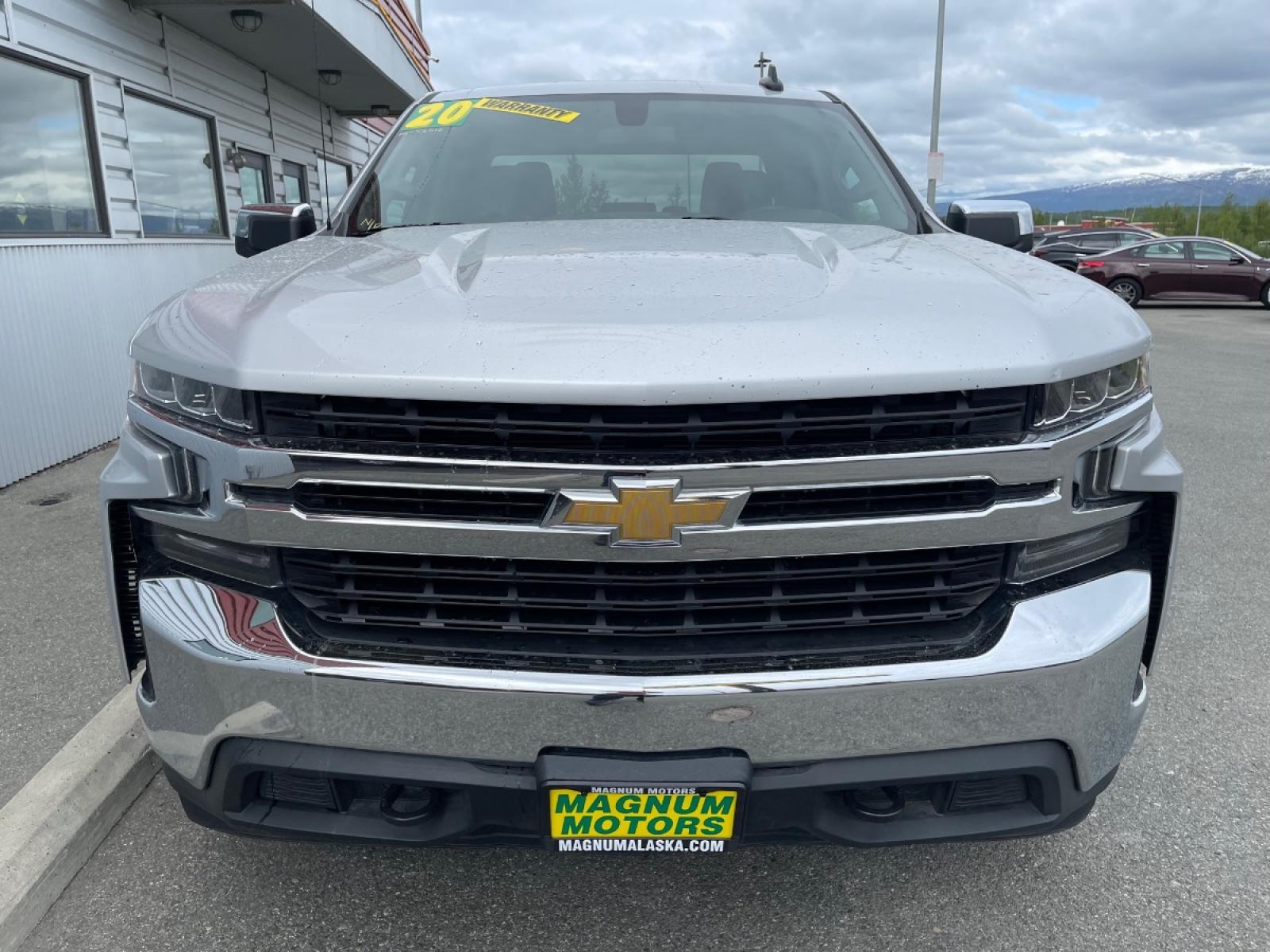 2020 Silver /Black Chevrolet Silverado 1500 LT Double Cab 4WD (1GCRYDED8LZ) with an 5.3L V8 OHV 16V engine, 6A transmission, located at 44152 Sterling Highway, Soldotna, 99669, (907) 262-5555, 60.484917, -151.062408 - Photo #7