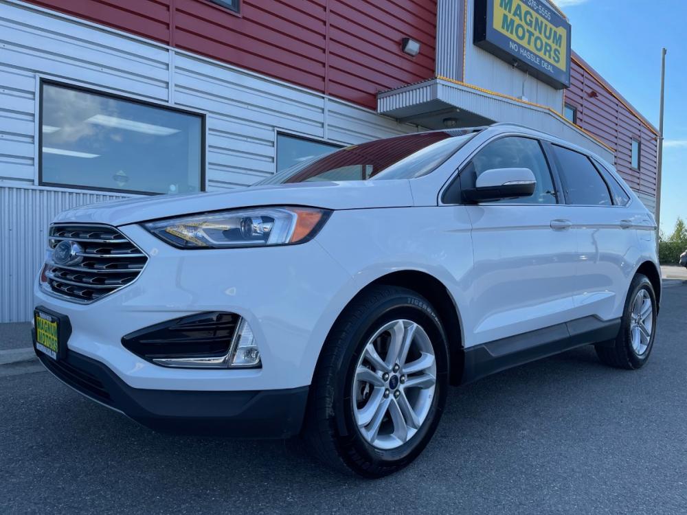 2020 White /Black Ford Edge SEL AWD (2FMPK4J91LB) with an 2.0L L4 DOHC 16V engine, 6A transmission, located at 1960 Industrial Drive, Wasilla, 99654, (907) 376-5555, 61.573475, -149.400146 - Photo #0