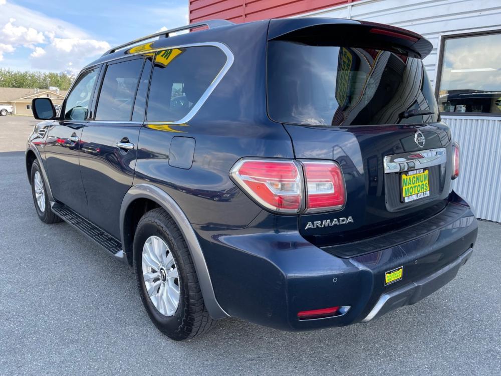 2020 Blue /Black Nissan Armada SV AWD (JN8AY2NC8LX) with an 5.6L V8 DOHC 32V engine, 7A transmission, located at 1960 Industrial Drive, Wasilla, 99654, (907) 376-5555, 61.573475, -149.400146 - Photo #3