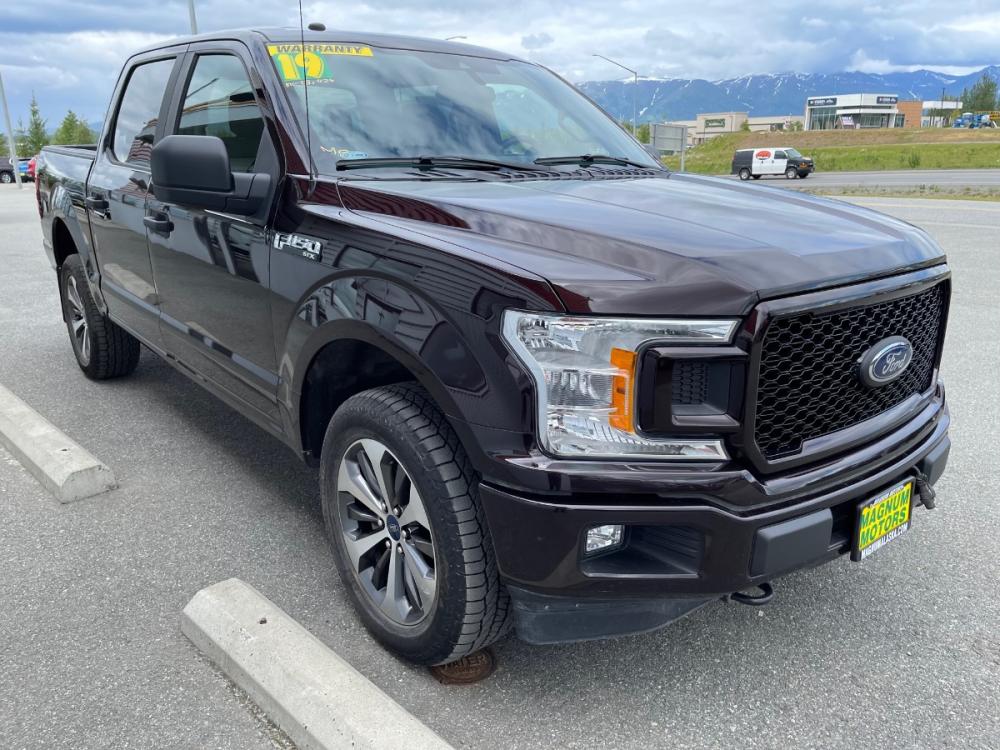 2019 Plum /Gray Ford F-150 XLT SuperCrew 4WD (1FTEW1E48KK) with an 3.5L V6 TURBO engine, 6A transmission, located at 1960 Industrial Drive, Wasilla, 99654, (907) 376-5555, 61.573475, -149.400146 - Photo #6
