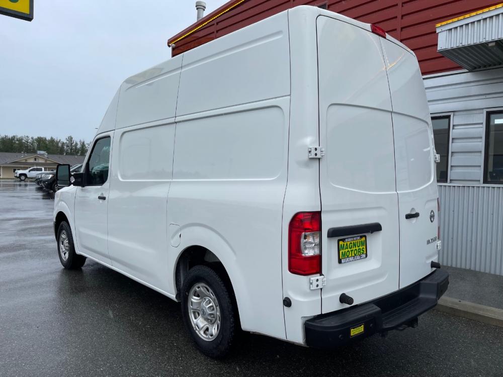 2019 White /Gray Nissan NV Cargo 2500 HD SV V8 High Roof (1N6AF0LY0KN) with an 5.6L V8 DOHC 32V engine, 5A transmission, located at 1960 Industrial Drive, Wasilla, 99654, (907) 376-5555, 61.573475, -149.400146 - Photo #2