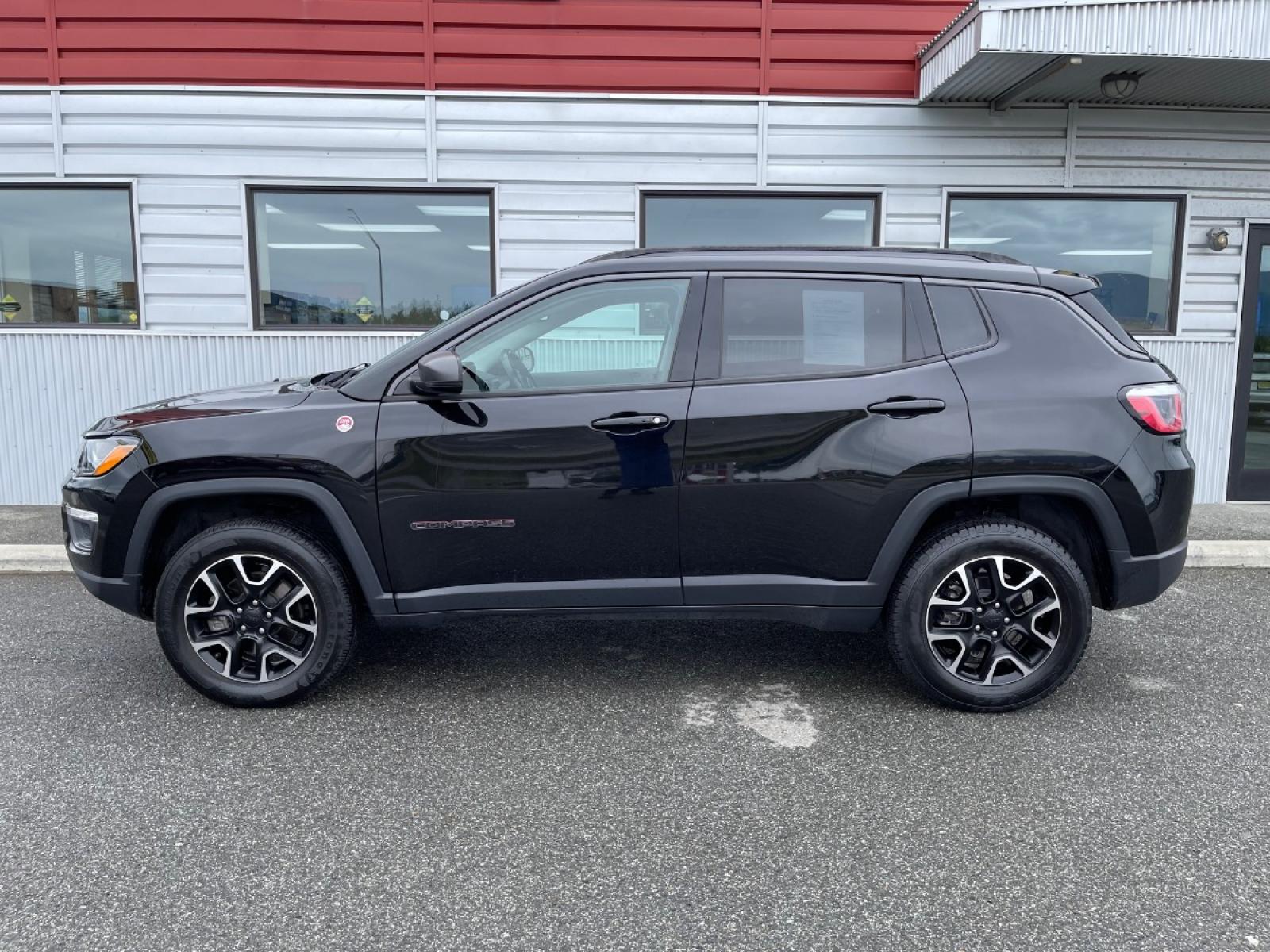 2020 Black /Black Jeep Compass Trailhawk 4WD (3C4NJDDB5LT) with an 2.4L L4 DOHC 16V engine, 9A transmission, located at 44152 Sterling Highway, Soldotna, 99669, (907) 262-5555, 60.484917, -151.062408 - Photo #2