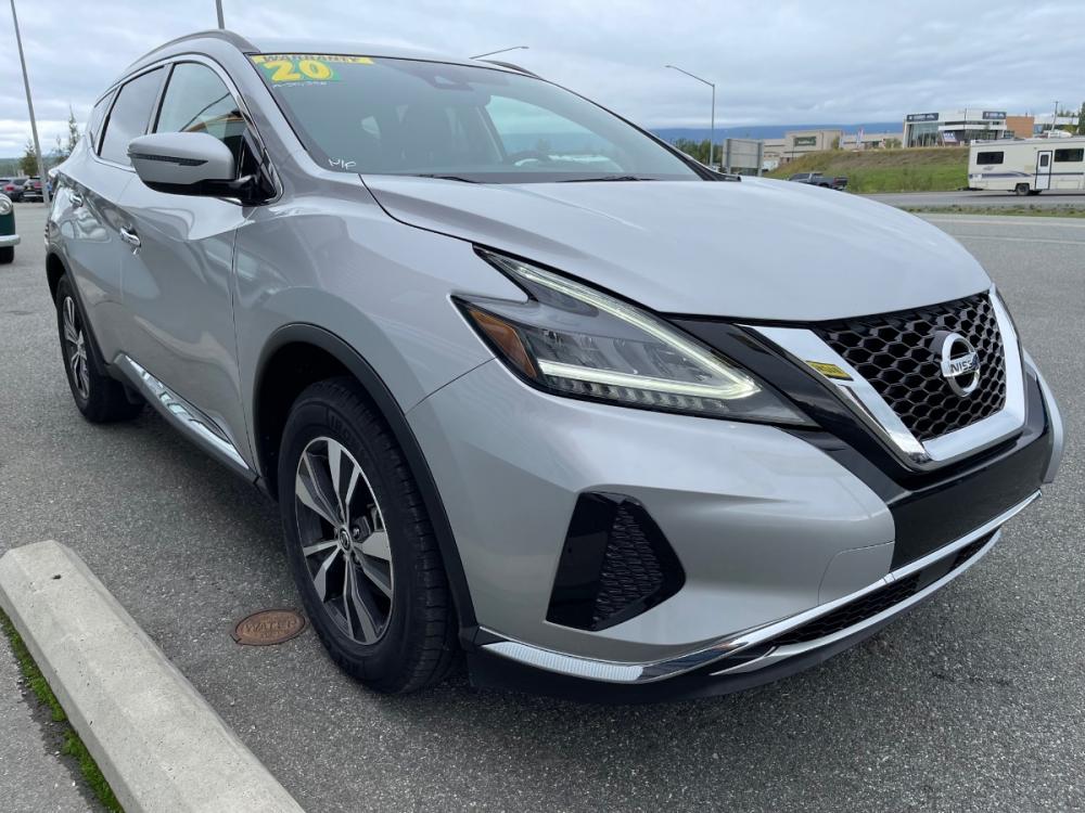 2020 Silver /Black Nissan Murano SV AWD (5N1AZ2BS7LN) with an 3.5L V6 DOHC 24V engine, CVT transmission, located at 1960 Industrial Drive, Wasilla, 99654, (907) 376-5555, 61.573475, -149.400146 - Photo #6