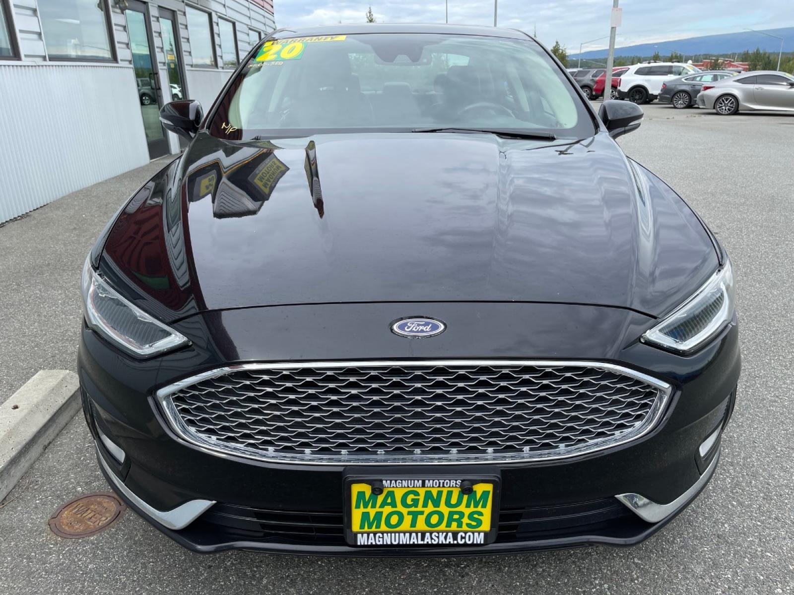 2020 Black /Black Ford Fusion Titanium AWD (3FA6P0D92LR) with an 2.0L L4 DOHC 16V engine, 6A transmission, located at 44152 Sterling Highway, Soldotna, 99669, (907) 262-5555, 60.484917, -151.062408 - Photo #7