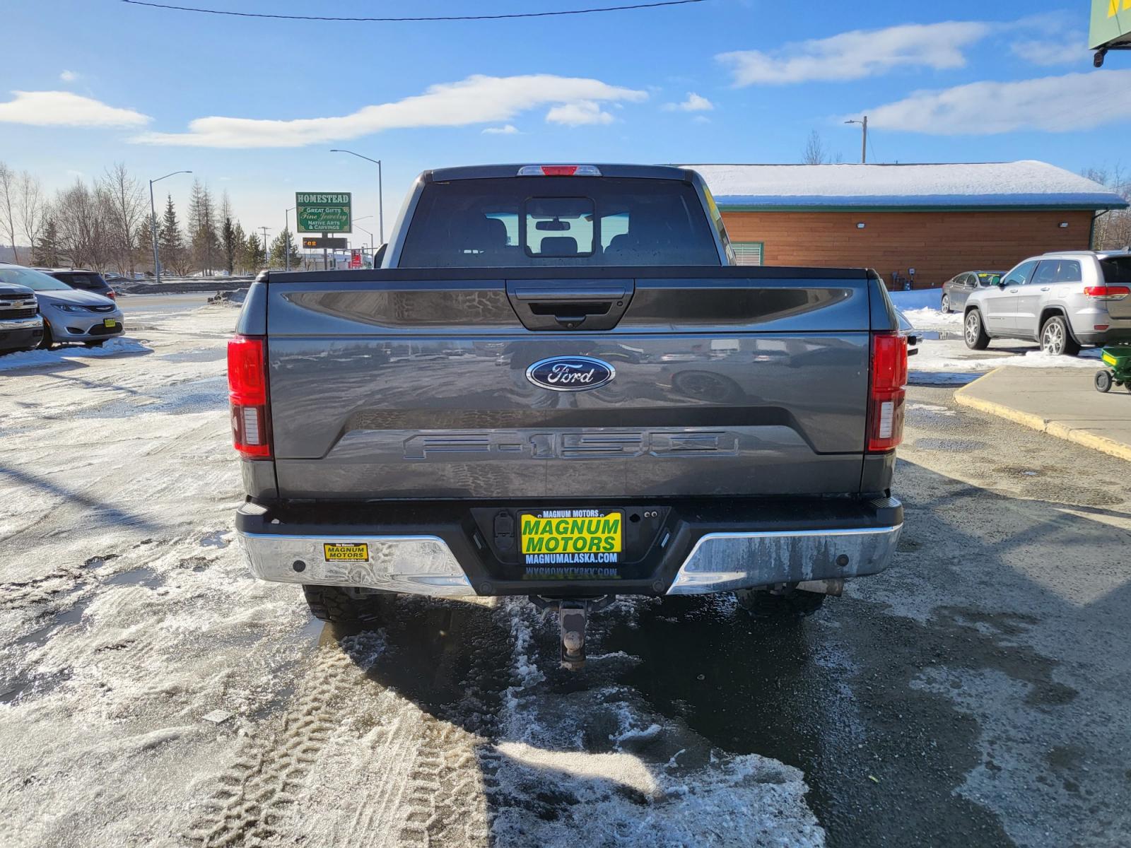 2018 Gray /black Ford F-150 Lariet SuperCrew 6.5-ft. Bed 4WD (1FTFW1E1XJF) with an 3.0 V6 DIESEL engine, 6A transmission, located at 44152 Sterling Highway, Soldotna, 99669, (907) 262-5555, 60.484917, -151.062408 - Photo #4