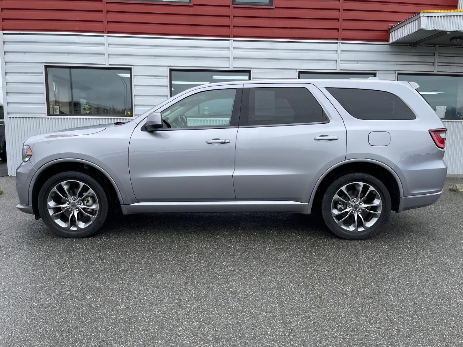 2020 Silver /Black Dodge Durango GT AWD (1C4RDJDG5LC) with an 3.6L V6 DOHC 24V engine, 8A transmission, located at 1960 Industrial Drive, Wasilla, 99654, (907) 376-5555, 61.573475, -149.400146 - Photo #2