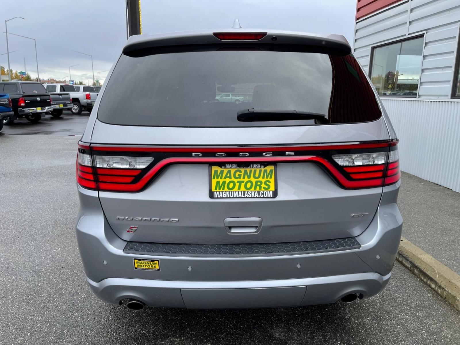 2020 Silver /Black Dodge Durango GT AWD (1C4RDJDG5LC) with an 3.6L V6 DOHC 24V engine, 8A transmission, located at 1960 Industrial Drive, Wasilla, 99654, (907) 376-5555, 61.573475, -149.400146 - Photo #4