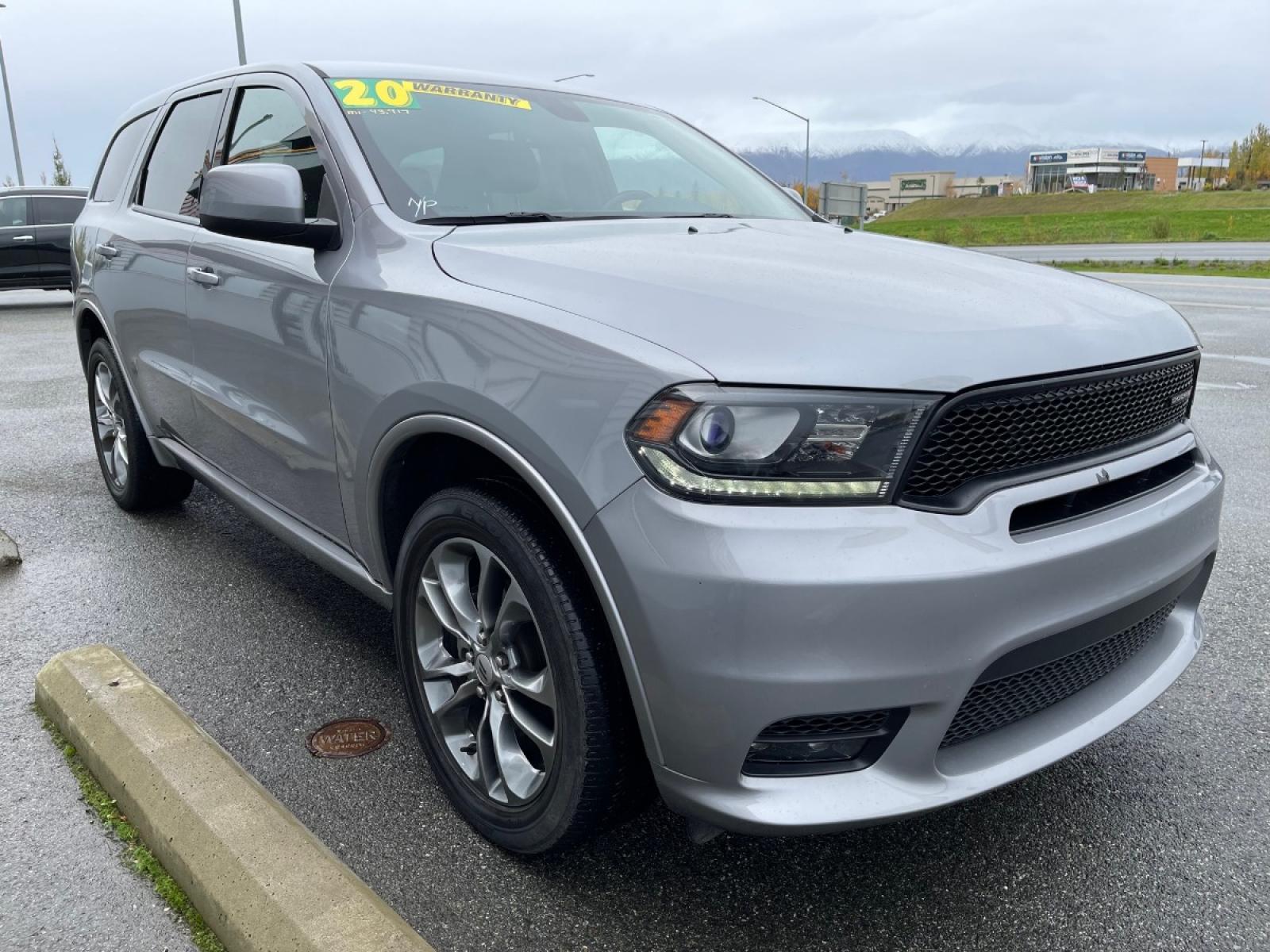 2020 Silver /Black Dodge Durango GT AWD (1C4RDJDG5LC) with an 3.6L V6 DOHC 24V engine, 8A transmission, located at 1960 Industrial Drive, Wasilla, 99654, (907) 376-5555, 61.573475, -149.400146 - Photo #6