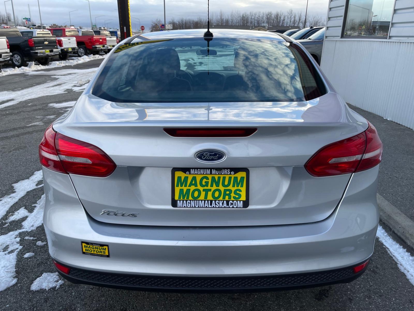 2017 Silver /Black Ford Focus S Sedan (1FADP3E26HL) with an 2.0L L4 DOHC 16V engine, 5-speed Manual transmission, located at 44152 Sterling Highway, Soldotna, 99669, (907) 262-5555, 60.484917, -151.062408 - Photo #4