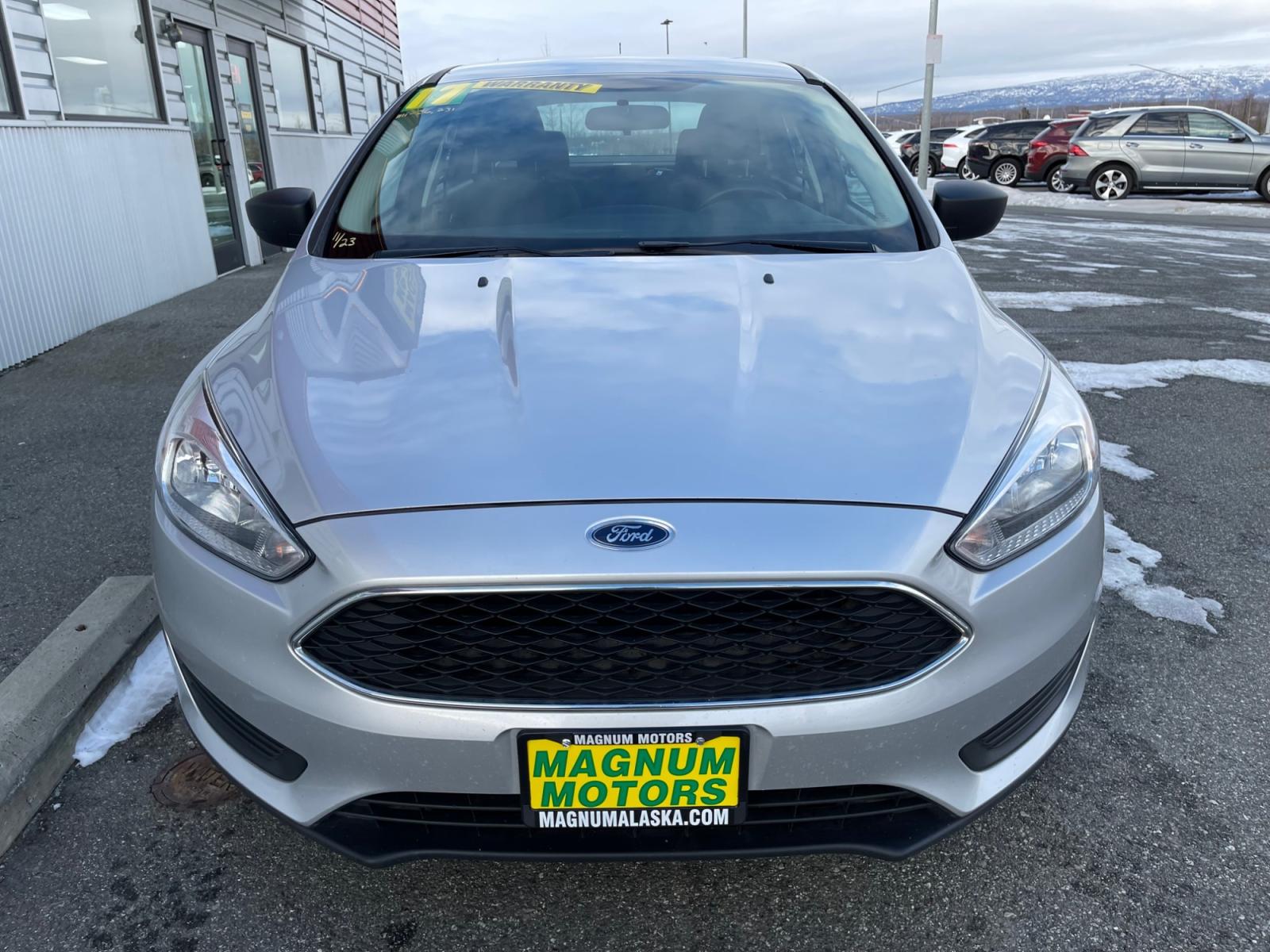 2017 Silver /Black Ford Focus S Sedan (1FADP3E26HL) with an 2.0L L4 DOHC 16V engine, 5-speed Manual transmission, located at 1960 Industrial Drive, Wasilla, 99654, (907) 376-5555, 61.573475, -149.400146 - Photo #7