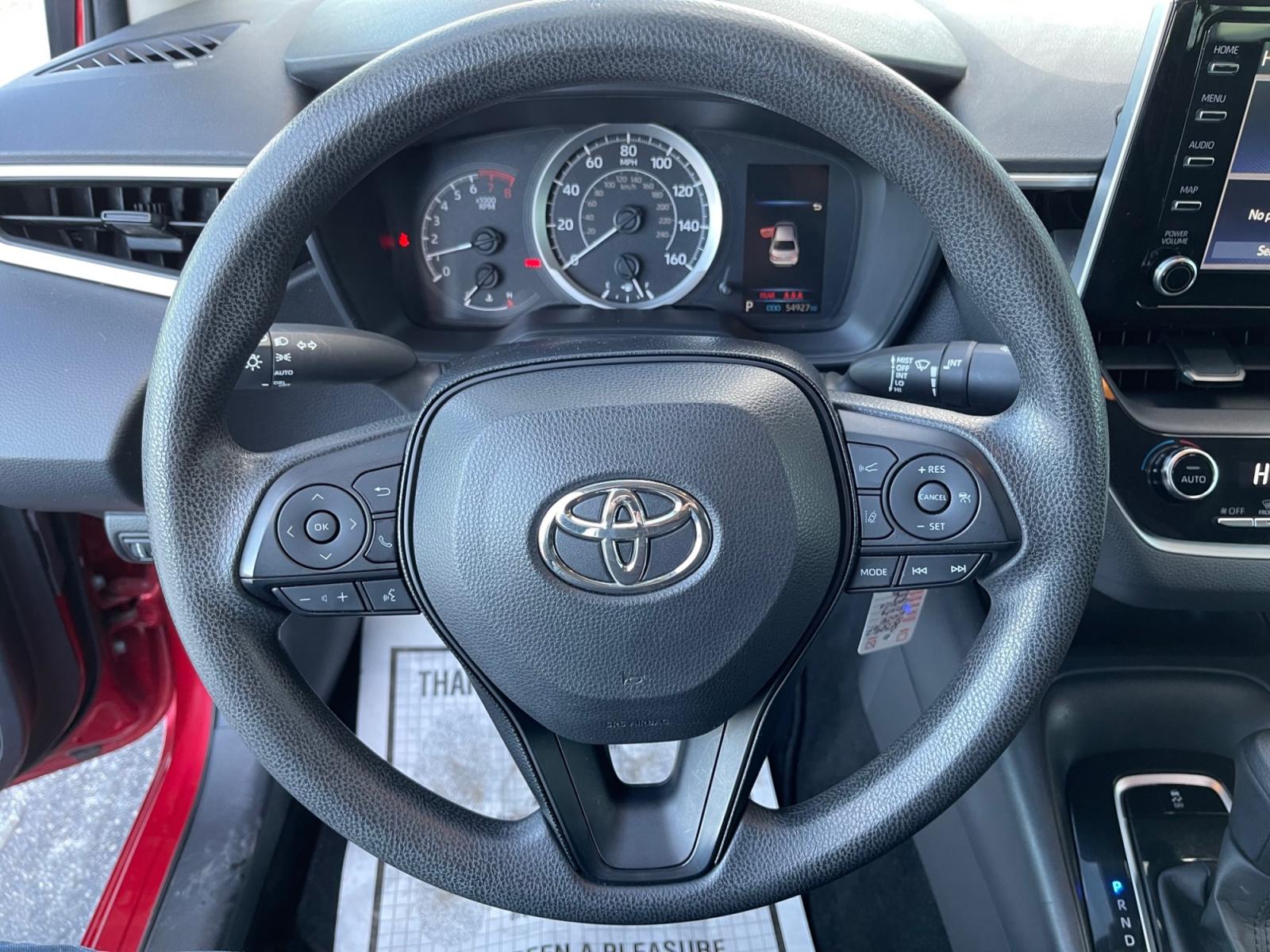 2020 Red /Black Toyota Corolla LE (JTDEPRAEXLJ) with an 1.8L L4 DOHC 16V engine, CVT transmission, located at 1960 Industrial Drive, Wasilla, 99654, (907) 376-5555, 61.573475, -149.400146 - Photo #15
