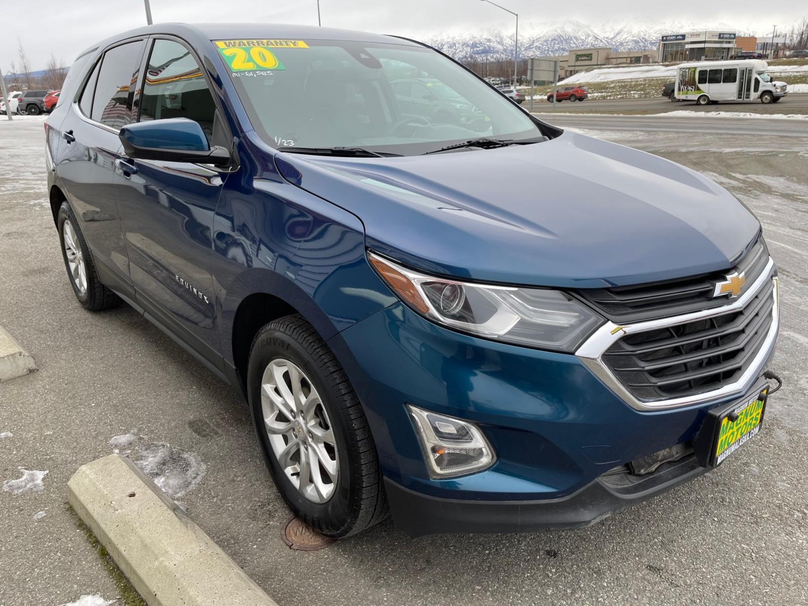 2020 Blue /Blue Chevrolet Equinox LT AWD (2GNAXUEV9L6) with an 1.5L L4 DOHC 16V TURBO engine, 6A transmission, located at 1960 Industrial Drive, Wasilla, 99654, (907) 376-5555, 61.573475, -149.400146 - Photo #6
