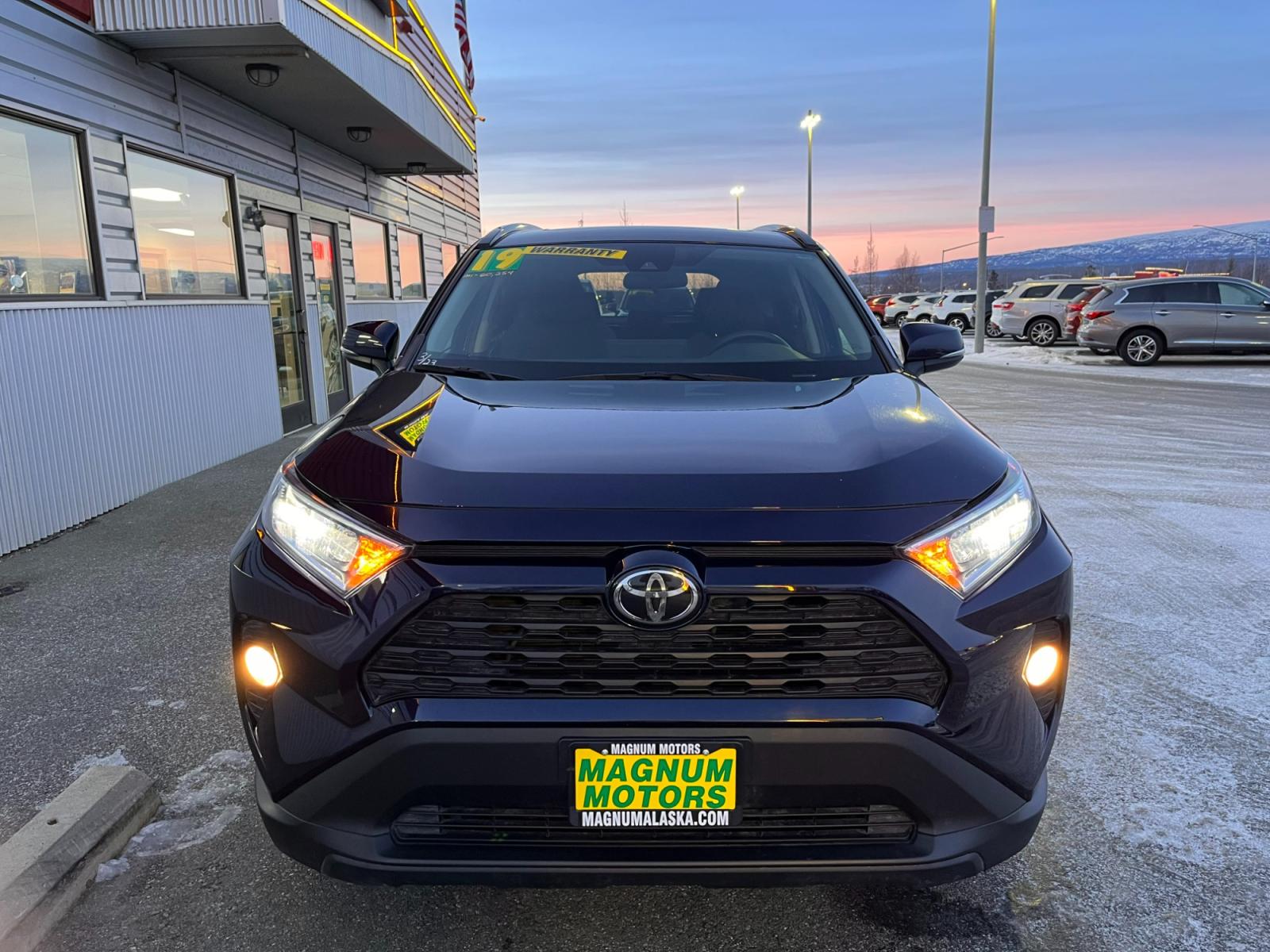 2019 Blue Toyota RAV4 XLE AWD (2T3P1RFV2KW) with an 2.5L L4 DOHC 16V engine, 8A transmission, located at 1960 Industrial Drive, Wasilla, 99654, (907) 376-5555, 61.573475, -149.400146 - Photo #4