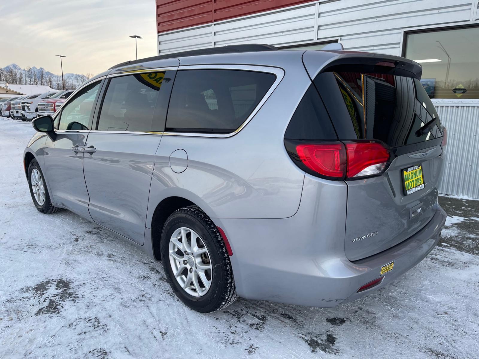 2020 Silver /Black Chrysler Voyager LXI (2C4RC1DG4LR) with an 3.6L V6 DOHC 24V engine, 9A transmission, located at 1960 Industrial Drive, Wasilla, 99654, (907) 376-5555, 61.573475, -149.400146 - Photo #3