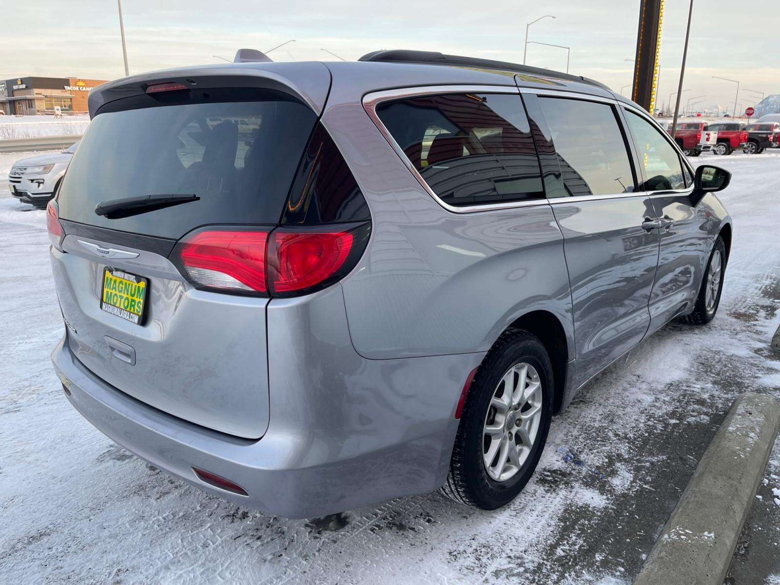 2020 Silver /Black Chrysler Voyager LXI (2C4RC1DG4LR) with an 3.6L V6 DOHC 24V engine, 9A transmission, located at 1960 Industrial Drive, Wasilla, 99654, (907) 376-5555, 61.573475, -149.400146 - Photo #5