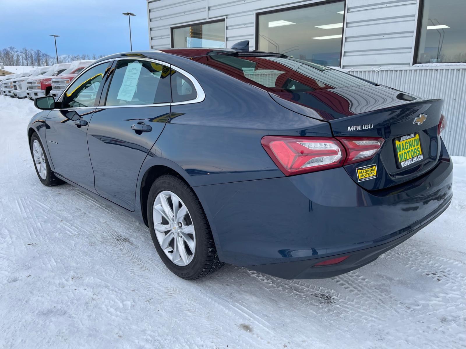 2019 Blue /Blue Chevrolet Malibu LT (1G1ZD5ST0KF) with an 1.5L L4 DOHC 16V engine, 6A transmission, located at 1960 Industrial Drive, Wasilla, 99654, (907) 376-5555, 61.573475, -149.400146 - Photo #3