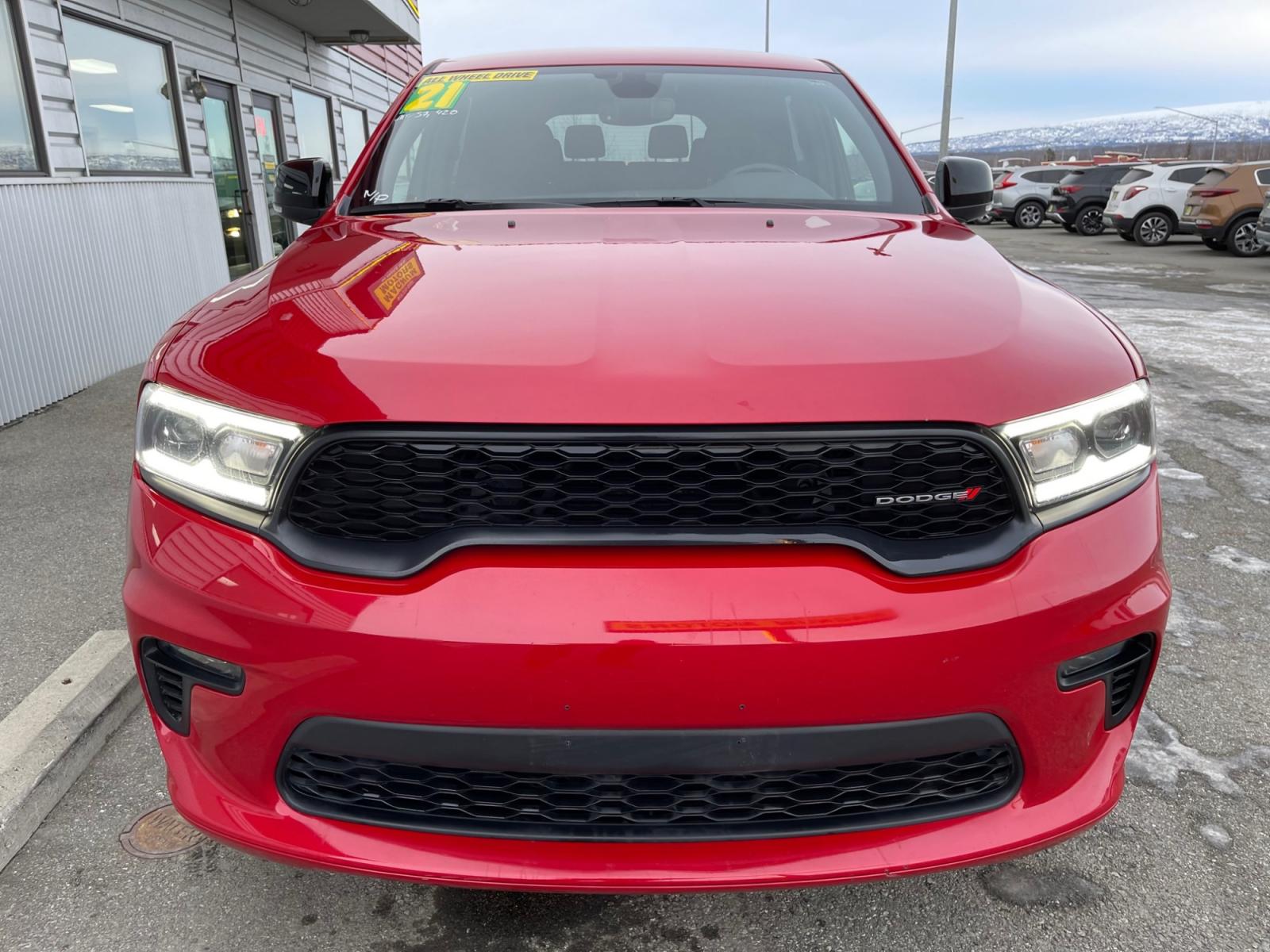 2021 Red /Black Dodge Durango GT AWD (1C4RDJDG3MC) with an 3.6L V6 DOHC 24V engine, 8A transmission, located at 1960 Industrial Drive, Wasilla, 99654, (907) 376-5555, 61.573475, -149.400146 - Photo #7