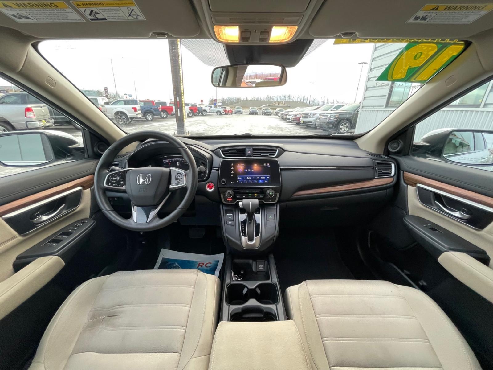 2019 White /Tan Honda CR-V EX AWD (7FARW2H53KE) with an 1.5L L4 16V DOHC TURBO engine, CVT transmission, located at 44152 Sterling Highway, Soldotna, 99669, (907) 262-5555, 60.484917, -151.062408 - Photo #11
