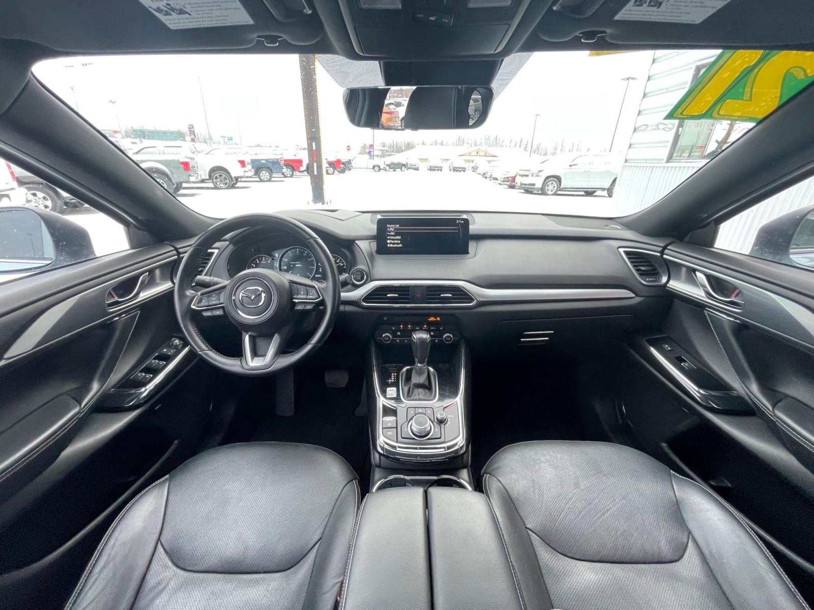2021 Silver /Black Mazda CX-9 Grand Touring AWD (JM3TCBDY5M0) with an 2.5L L4 DOHC 16V engine, 6A transmission, located at 1960 Industrial Drive, Wasilla, 99654, (907) 376-5555, 61.573475, -149.400146 - Photo #12