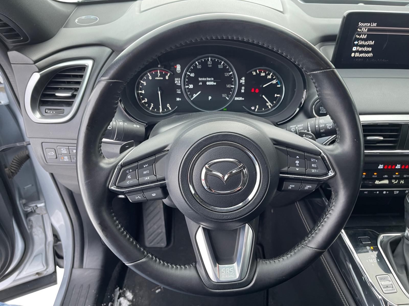 2021 Silver /Black Mazda CX-9 Grand Touring AWD (JM3TCBDY5M0) with an 2.5L L4 DOHC 16V engine, 6A transmission, located at 1960 Industrial Drive, Wasilla, 99654, (907) 376-5555, 61.573475, -149.400146 - Photo #16