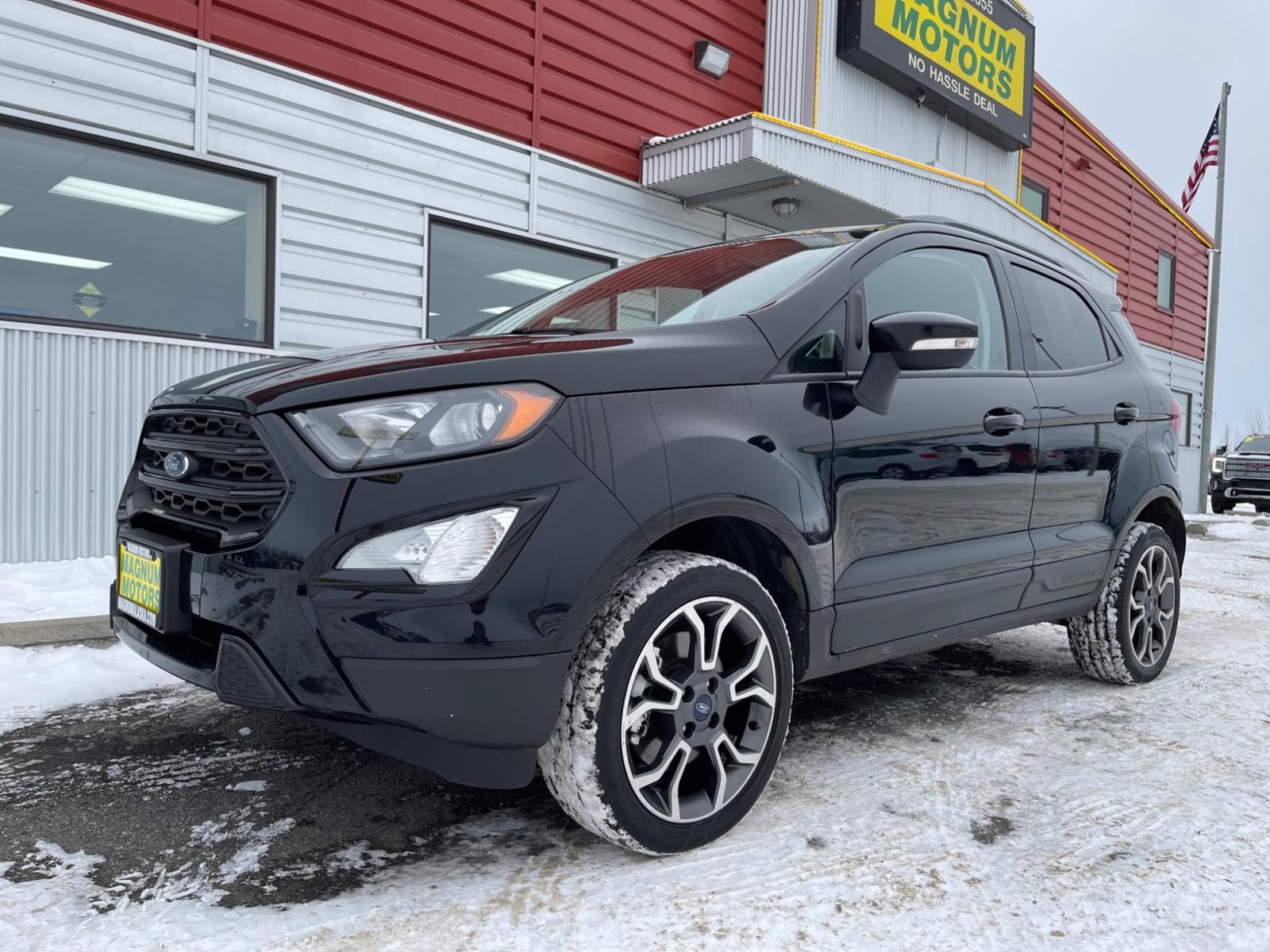 2020 Black /Black Ford EcoSport SES AWD (MAJ6S3JL4LC) with an 2.0L L4 DOHC 16V engine, 6A transmission, located at 1960 Industrial Drive, Wasilla, 99654, (907) 376-5555, 61.573475, -149.400146 - Photo #0
