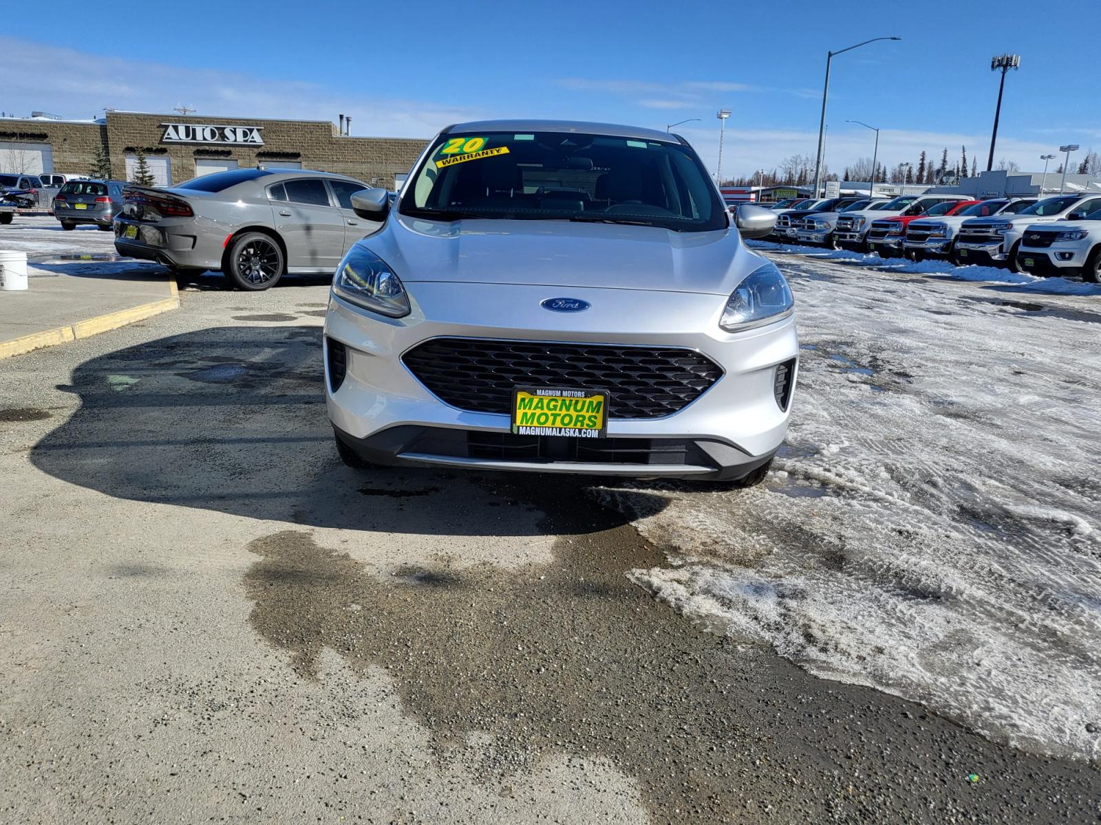 2020 Silver Ford Escape SE AWD (1FMCU9G68LU) with an 1.5L L3 engine, 6A transmission, located at 44152 Sterling Highway, Soldotna, 99669, (907) 262-5555, 60.484917, -151.062408 - Photo #0