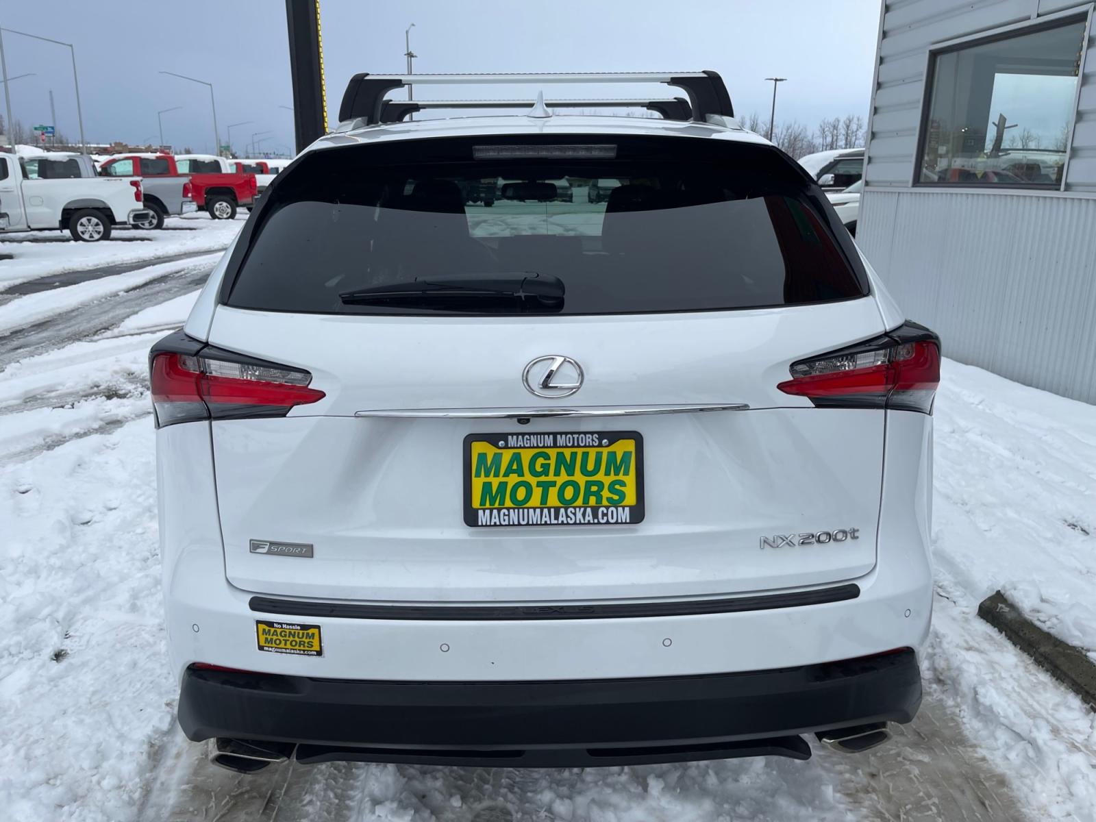 2016 White /Black Lexus NX 200t AWD (JTJBARBZ6G2) with an 2.0L L4 DOHC 16V engine, 6A transmission, located at 1960 Industrial Drive, Wasilla, 99654, (907) 376-5555, 61.573475, -149.400146 - Photo #4