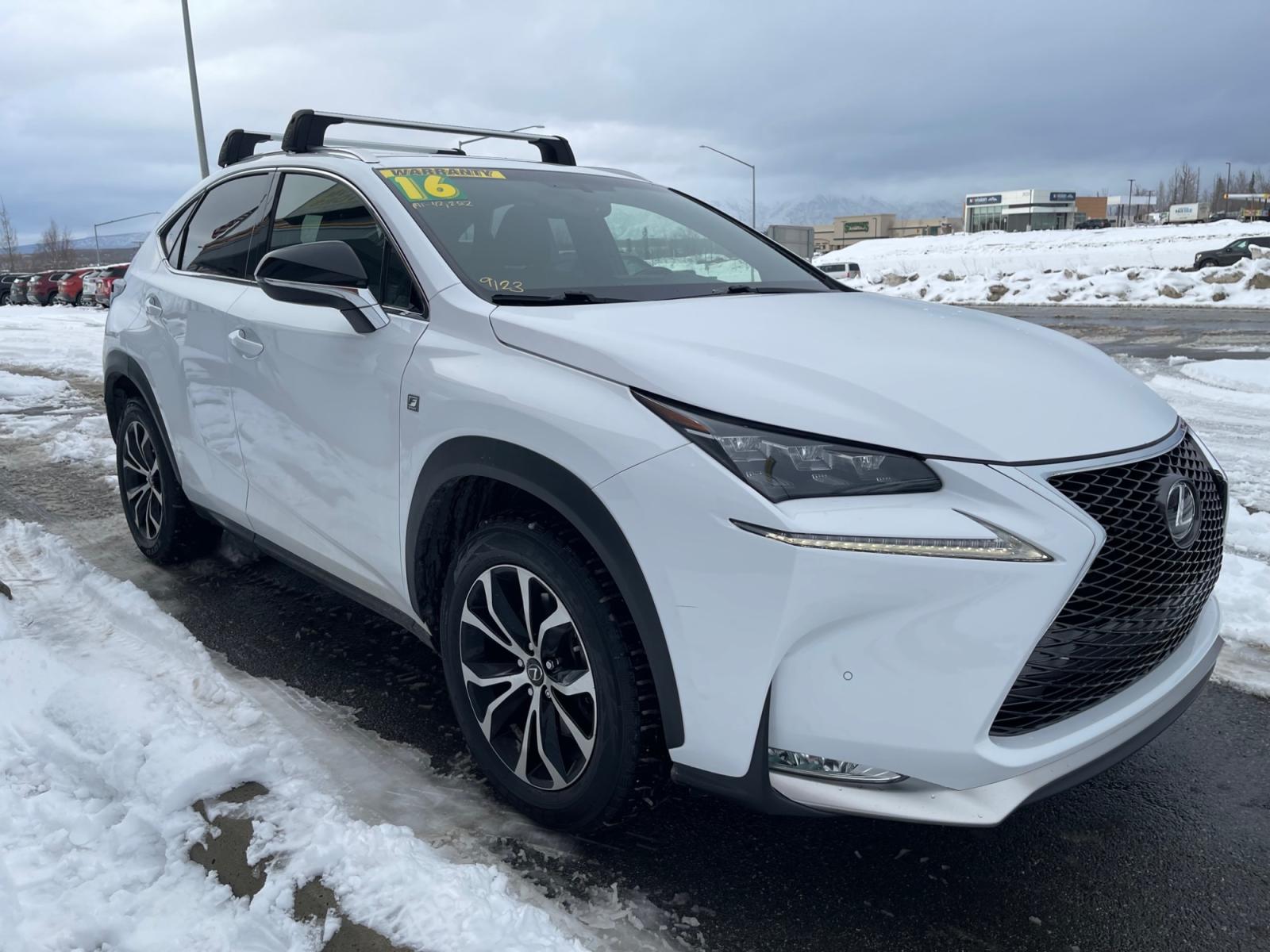 2016 White /Black Lexus NX 200t AWD (JTJBARBZ6G2) with an 2.0L L4 DOHC 16V engine, 6A transmission, located at 1960 Industrial Drive, Wasilla, 99654, (907) 376-5555, 61.573475, -149.400146 - Photo #6