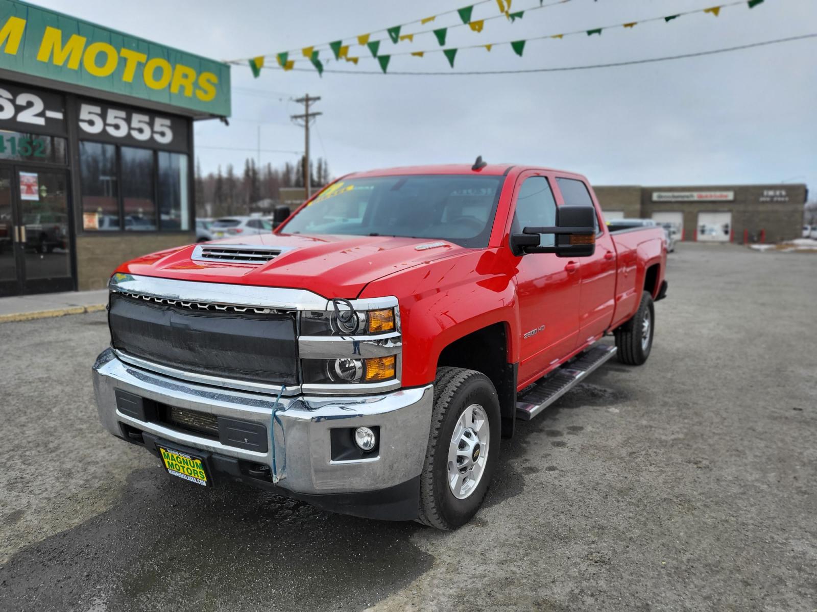 2019 Red /GRAY Chevrolet Silverado 2500HD LT 4WD (1GC1KSEY1KF) with an 6.6L V8 OHV 16V DIESEL engine, 6A transmission, located at 44152 Sterling Highway, Soldotna, 99669, (907) 262-5555, 60.484917, -151.062408 - Photo #1