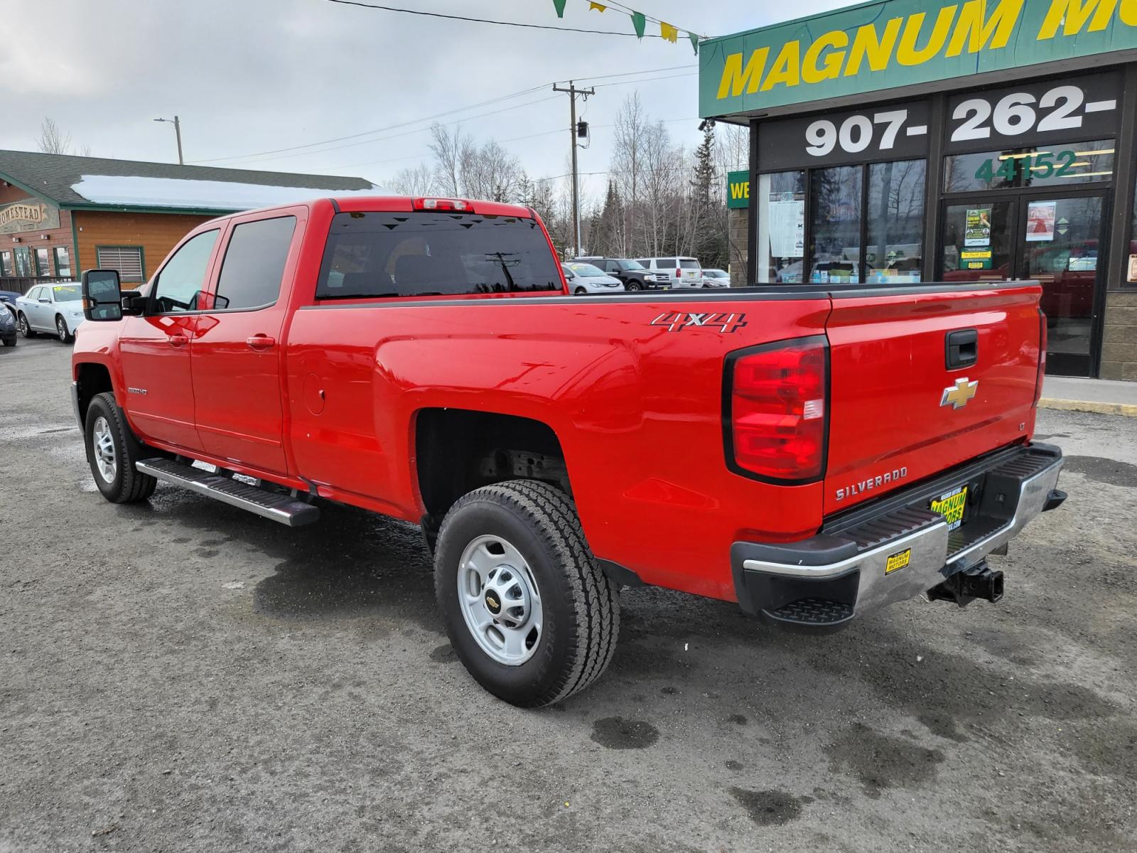 2019 Red /GRAY Chevrolet Silverado 2500HD LT 4WD (1GC1KSEY1KF) with an 6.6L V8 OHV 16V DIESEL engine, 6A transmission, located at 44152 Sterling Highway, Soldotna, 99669, (907) 262-5555, 60.484917, -151.062408 - Photo #3