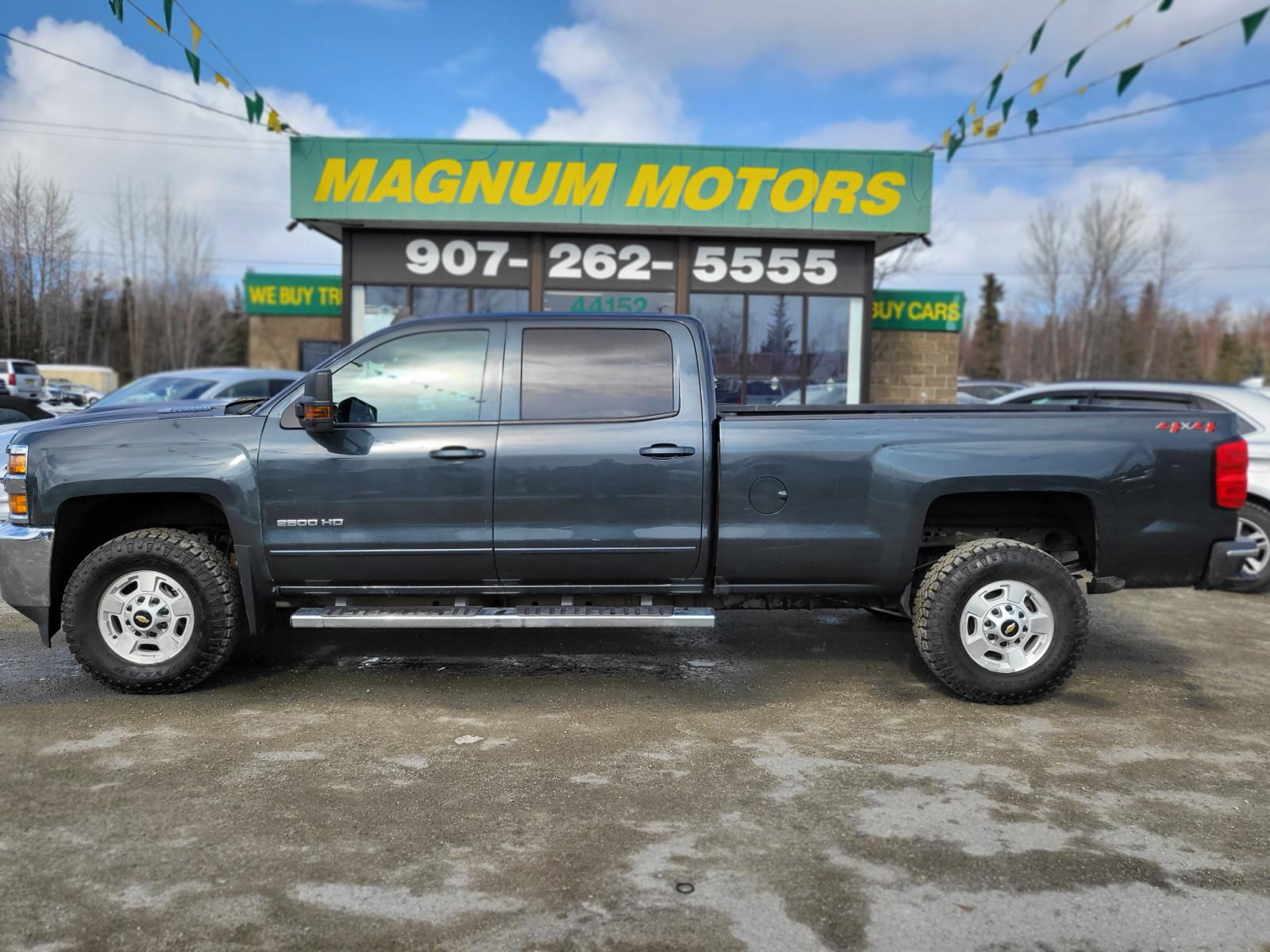 2019 GRAY /GRAY Chevrolet Silverado 2500HD LT (1GC1KSEY6KF) with an 6.6L V8 OHV 16V DIESEL engine, 6A transmission, located at 44152 Sterling Highway, Soldotna, 99669, (907) 262-5555, 60.484917, -151.062408 - Photo #2