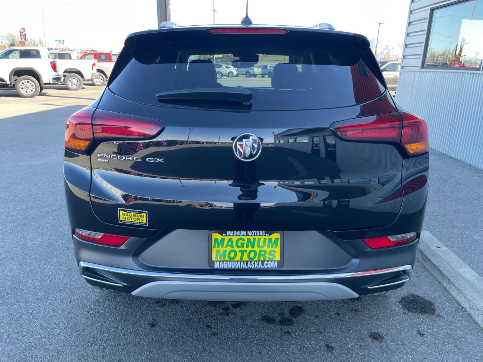 2021 Black /Two-tone Buick Encore GX Essence AWD (KL4MMGSL9MB) with an 1.3L L3 TURBO engine, 9A transmission, located at 44152 Sterling Highway, Soldotna, 99669, (907) 262-5555, 60.484917, -151.062408 - Photo #5