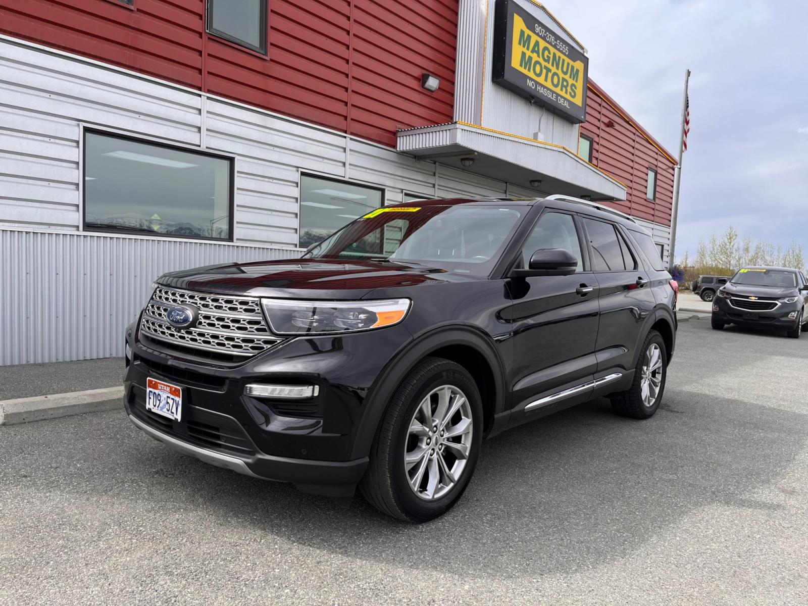 2021 Black Ford Explorer Limited AWD (1FMSK8FH5MG) with an 2.3L L4 DOHC 16V engine, 10A transmission, located at 44152 Sterling Highway, Soldotna, 99669, (907) 262-5555, 60.484917, -151.062408 - Photo #2