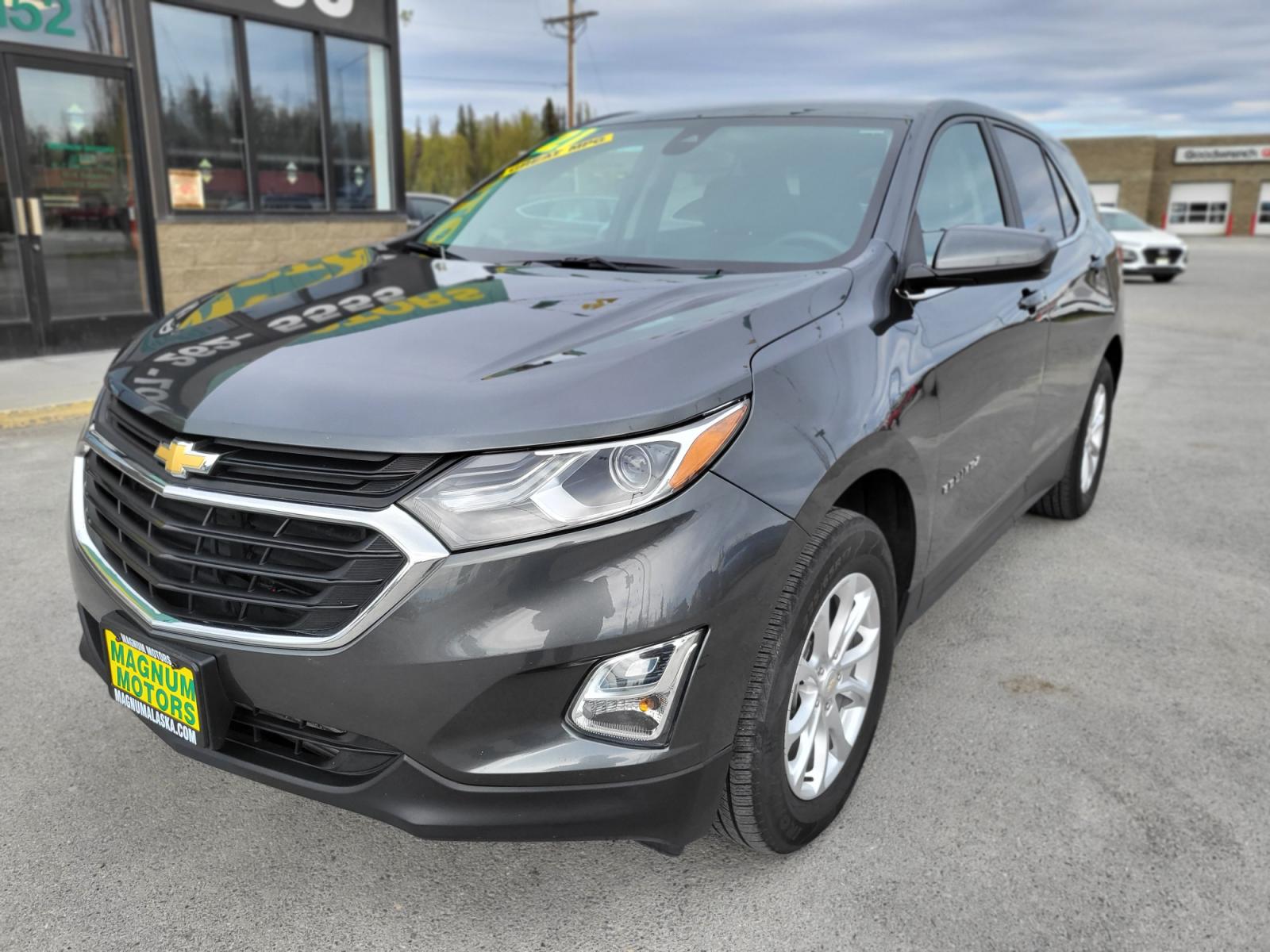 2021 Gray /gray Chevrolet Equinox LT AWD (3GNAXUEVXML) with an 1.5L L4 DOHC 16V TURBO engine, 6A transmission, located at 44152 Sterling Highway, Soldotna, 99669, (907) 262-5555, 60.484917, -151.062408 - Photo #2