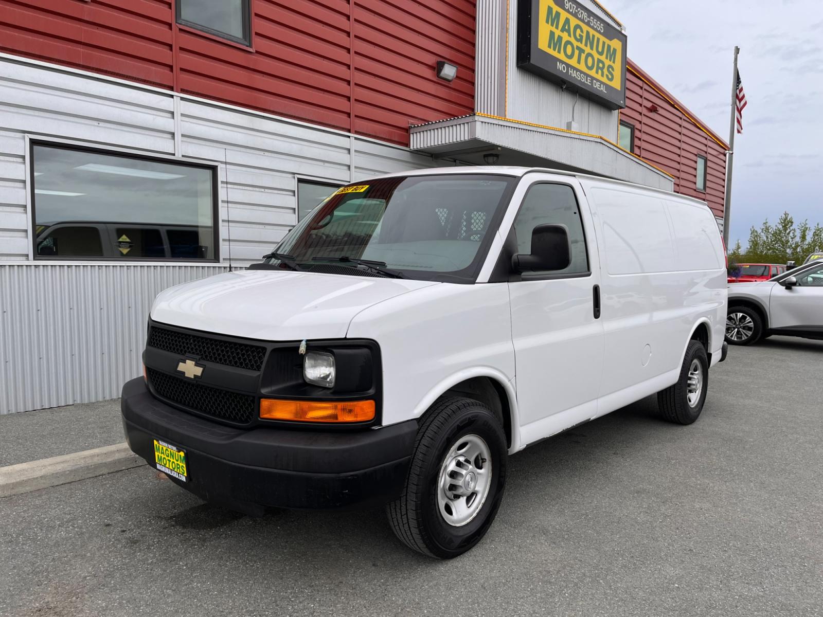 2015 Chevrolet Express 2500 Cargo FFV (1GCWGFCFXF1) with an 4.8L V8 FFV engine, 6-Speed Automatic transmission, located at 1960 Industrial Drive, Wasilla, 99654, (907) 376-5555, 61.573475, -149.400146 - Photo #0
