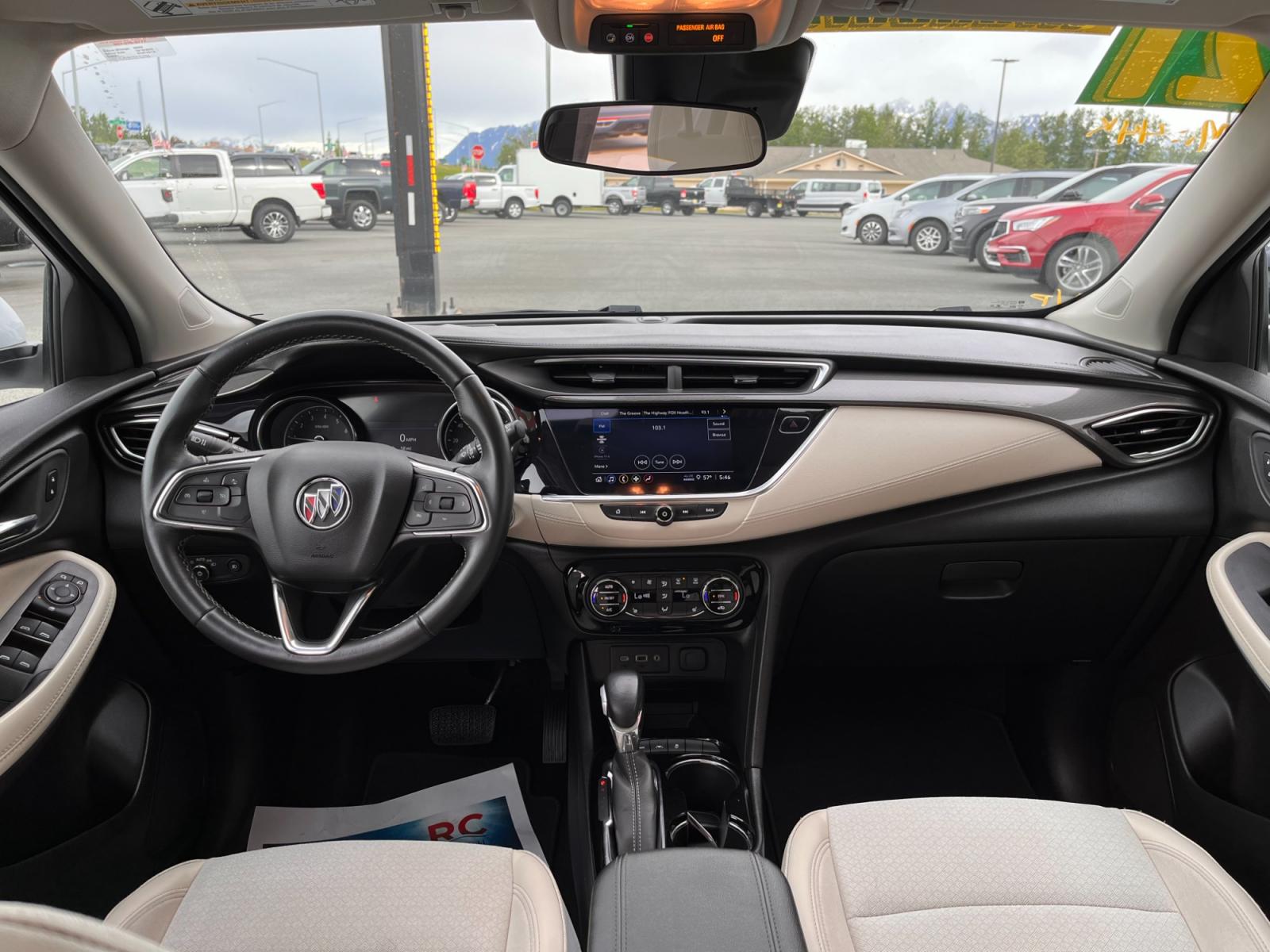 2021 White /white Buick Encore GX Select AWD (KL4MMESL0MB) with an 1.3L L3 TURBO engine, 9A transmission, located at 44152 Sterling Highway, Soldotna, 99669, (907) 262-5555, 60.484917, -151.062408 - Photo #10