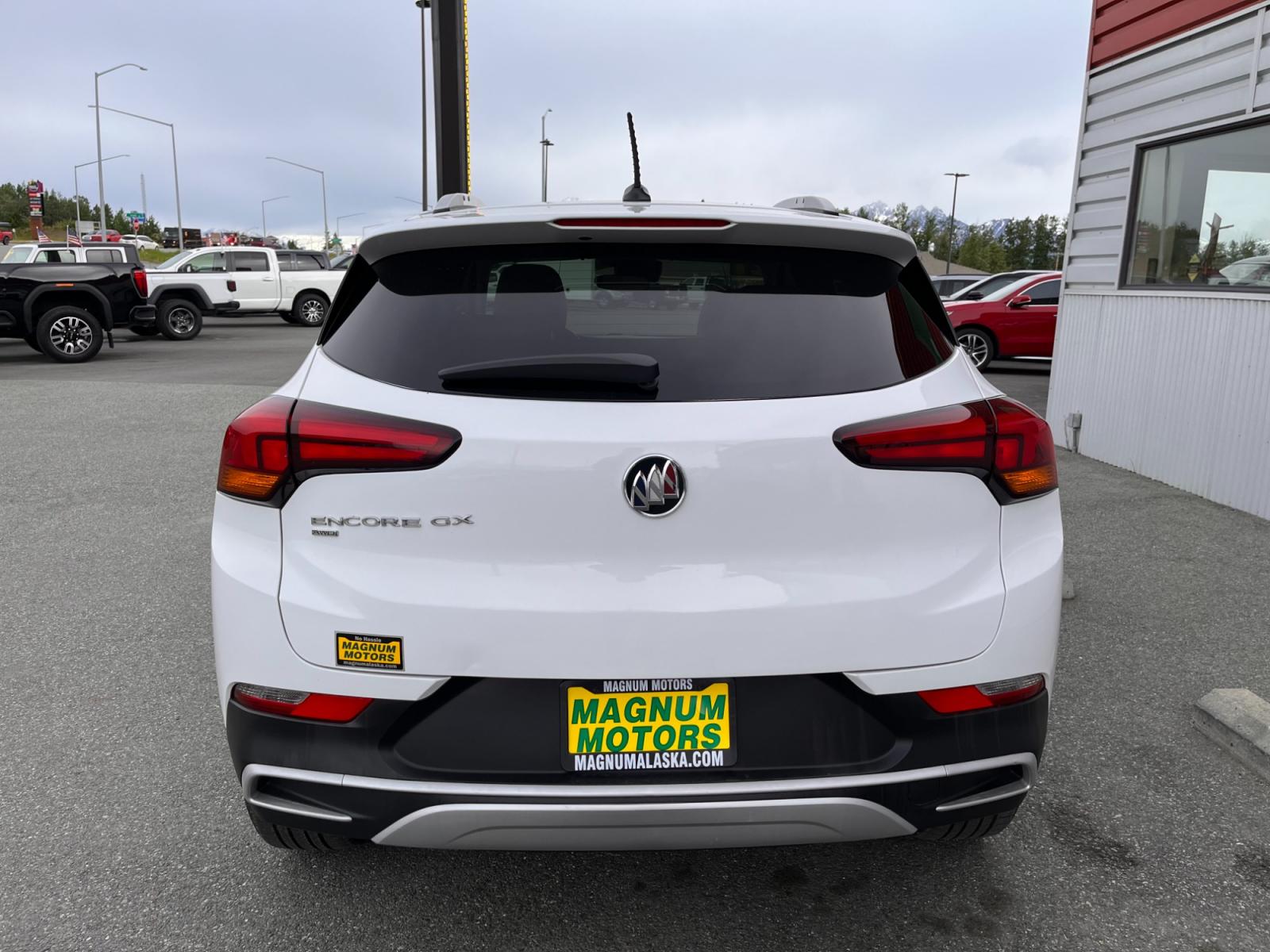 2021 White /white Buick Encore GX Select AWD (KL4MMESL0MB) with an 1.3L L3 TURBO engine, 9A transmission, located at 44152 Sterling Highway, Soldotna, 99669, (907) 262-5555, 60.484917, -151.062408 - Photo #4