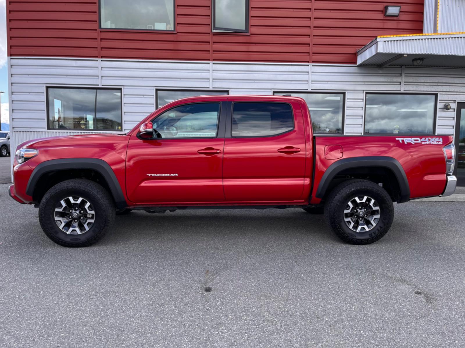 2022 Red Toyota Tacoma SR5 Double Cab V6 6AT 4WD (3TMCZ5AN5NM) with an 3.5L V6 DOHC 24V engine, 6A transmission, located at 44152 Sterling Highway, Soldotna, 99669, (907) 262-5555, 60.484917, -151.062408 - Photo #0