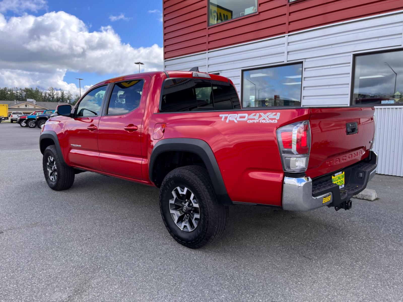 2022 Red Toyota Tacoma SR5 Double Cab V6 6AT 4WD (3TMCZ5AN5NM) with an 3.5L V6 DOHC 24V engine, 6A transmission, located at 44152 Sterling Highway, Soldotna, 99669, (907) 262-5555, 60.484917, -151.062408 - Photo #2