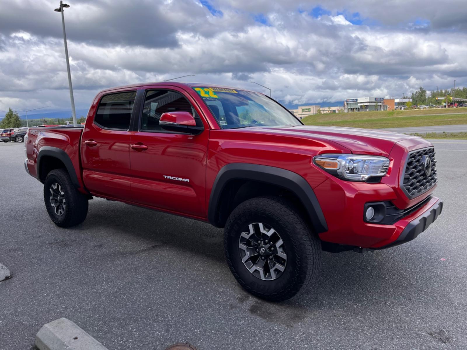 2022 Red Toyota Tacoma SR5 Double Cab V6 6AT 4WD (3TMCZ5AN5NM) with an 3.5L V6 DOHC 24V engine, 6A transmission, located at 44152 Sterling Highway, Soldotna, 99669, (907) 262-5555, 60.484917, -151.062408 - Photo #5