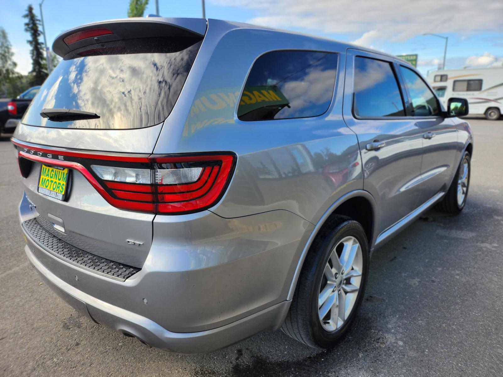 2021 Silver /BLACK LEATHER Dodge Durango GT AWD (1C4RDJDG6MC) with an 3.6L V6 DOHC 24V engine, 8A transmission, located at 44152 Sterling Highway, Soldotna, 99669, (907) 262-5555, 60.484917, -151.062408 - Photo #7