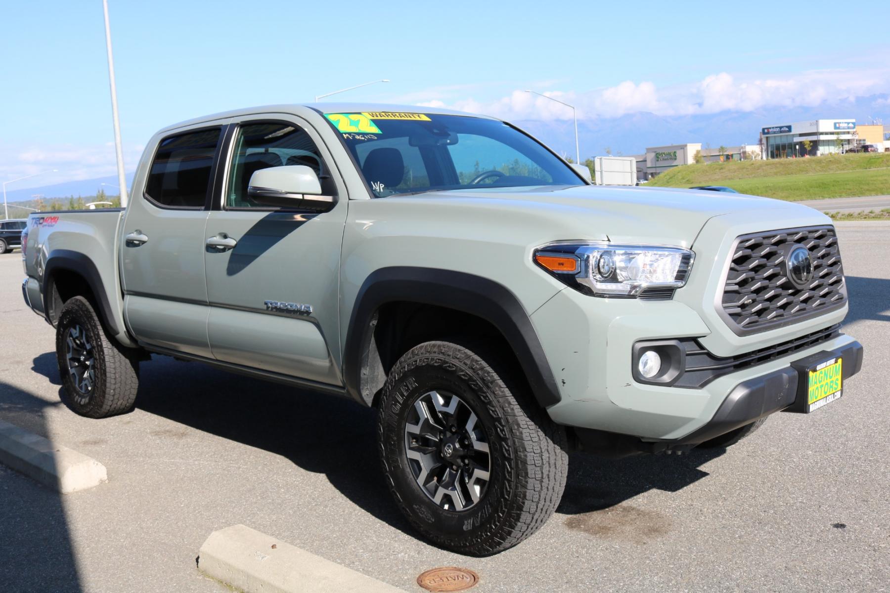 2022 Gray /Black Toyota Tacoma TRD Off Road Double Cab V6 6AT 4WD (3TMCZ5AN3NM) with an 3.5L V6 DOHC 24V engine, 6A transmission, located at 1960 Industrial Drive, Wasilla, 99654, (907) 376-5555, 61.573475, -149.400146 - Photo #6
